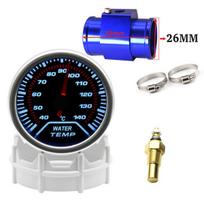 2" 52 mm universalus vandens temperatūros matuoklis su temperatūros jutikliu 40–140 Celsijaus automobilio temperatūros matuoklis Vandens temperatūros jungties vamzdžio adapteris 12 V