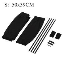 Aušinimas nuo saulės x 50L/50S Tamprus plastikinis bėgių vagonėlio šoninis langas Užuolaida nuo saulės Auto, juoda 50x39cm