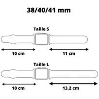Išmanusis laikrodis Apyrankė suderinama su „Apple Watch“ 38mm 40mm 41mm serijoms 8 7 6 5 4 3 2 1 SE - Dydis L - Minkštas raudonas silikoninis apyrankės pakeitimas P