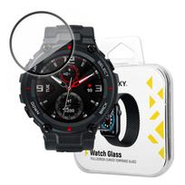 Hibridinis apsauginis stiklas Xiaomi Amazfit T-Rex, juodas
