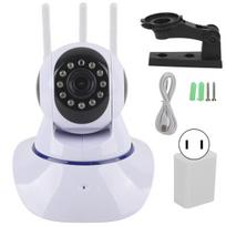 Kompiuterio (WEB) kamera 2,4 GHz belaidė WiFi IP kamera su judesio aptikimu, infraraudonųjų spindulių naktinis matymas, 2 krypčių garsas, PTZ kamera su 3 antenomis, 100–240 V JAV kištuku