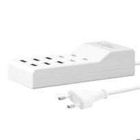 Multiport Įkrovimo Stotelė - LINQ - 4 USB-C + 6 USB - 50W - 1m Laidas - Kompaktiškas Baltas