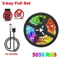 Led Juostiniai Šviestuvai Miegamajam 5V 5050 Usb Rgb Juosta 10 Metrų Ledo Styga Šventinis Apšvietimas Sieninis Led Kambario Dekoro Lempa Wifi Juostos Juosta_IR 3Key Set_20M