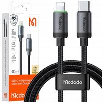 MCDODO ĮKROVIKLIO LAIDAS USB-C, ŽAIBO GREIČIO ĮKROVIMAS, SKIRTAS IPHONE 1M, LED