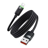 MCDODO ĮKROVIKLIS USB ŽAIBO GREITAS ĮKROVIMO KABELIS IPHONE 1M LED