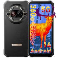 Telefonas Blackview BL9000 Pro 5G (12+24)GB+512GB 6.78" 120Hz 50MP Android 14 NFC Juoda