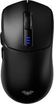AULA SC580 belaidė žaidimų pelė, trijų režimų 2.4G/BT5.0/USB-C žaidimų pelė, įkraunama belaidė pelė su 6 programuojamais mygtukais, ergonomiška kompiuterio pelė, juoda