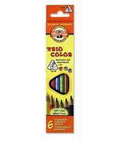Koh-i-noor 3131 Triocolor kreidelės, 6 vnt.