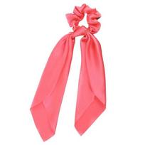 Chouchou Foulard - AVIZAR - Ilgas - Satinas - Dvigubas Mazgas - Rožinė Koralo