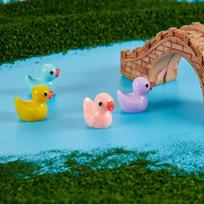 180 vnt realistiškų mini resininių ančiukų 1,5x1cm sodas akvariumas