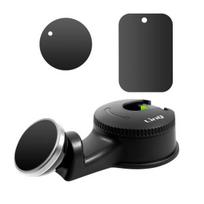 Telefono laikiklis Magnetinė Automobilio Laikiklis - LinQ - 360° Sukamas Galvos Atlošas - Suderinamas su Visais Išmaniaisiais Telefonais - Juodas