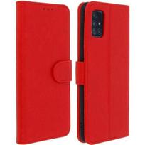 Folio dėklas - AVIZAR - Samsung Galaxy A51 - Raudona - Silikono gelis - Vaizdo palaikymo funkcija