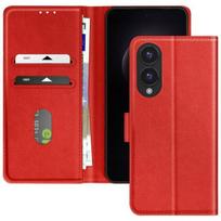 Samsung Galaxy S25 Edge dėklas - Chesterfield - Raudonas - Piniginė - Vaizdo palaikymas