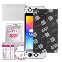 apgo MATTE Hybrid Glass MATINĖ ekrano apsauga skirta Nintendo Switch Oled, grūdinto stiklo pakaitalas, nedūžtantis