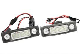 LED numerių apšvietimo rinkinys ME Premium, 2 Led Numerio Žibintų Rinkinys, Skoda Octavia Ii 2 Fl 2008-2013 Roomster 2006-2010, ME Premium