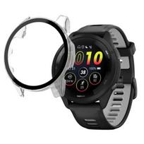 Garmin Forerunner 265 - 265 Music suderinama apsauginė dėžutė - Kietas skaidrus dėklas su grūdinto stiklo ekranu Phonillico®