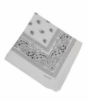 Universalus šalikas- bandana, balta, unisize