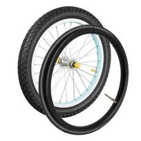 20x1.75 iki 1.90 dviračio gumos vidinė kamera su 44mm vožtuvu juoda
