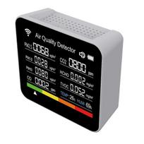 15 Iš 1 Oro Kokybės Testerio Daugiafunkcinis Skaitmeninis Pm2.5 Pm1.0 Pm10 Pm10 Hcho Tvoc Co Co2 Matuoklis Namo/Biuro Baltai