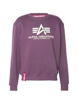 ALPHA INDUSTRIES Megztinis be užsegimo šviesiai geltona / slyvų spalva
