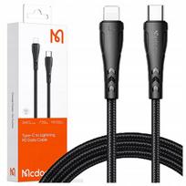 MCDODO USB-C LIGHTNING GREITO ĮKROVIMO KABELIS 36W 1M, SKIRTAS IPHONE 11 12 13 14