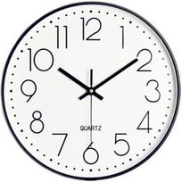 Modernus 30 cm apvalus kvarcinis tylus sieninis laikrodis, kuris šliaužia? kelios sekundės be pažymėjimo biure Homeschool (12 colių) # 2 CDQ