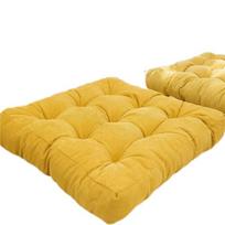 Sėdynės pagalvėlė + grindų kilimėlis + velvetas + ryškiai geltona + 50 x 50 cm + 1 vnt.