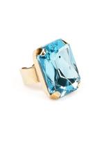 Addicted2 Žiedas 'Celeste anello con cristallo acqua azzurra Swarovski' šviesiai mėlyna / auksas