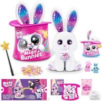 Pets Alive Magic Bunnies by Zuru interaktyvus pliušinis žaislas su staigmena (baltas triušis)