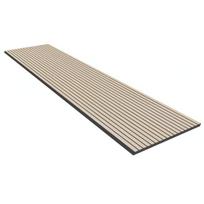 Evella Slim Line šviesus ąžuolas 2650x594 mm medžio lukštu dengta akustinė plokštė