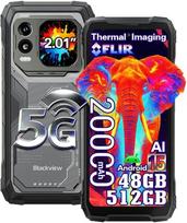 Telefonas Blackview XPLORE 1 Pro 5G 20000mAh 48GB+512GB/2TB Android 15 6.78" NFC/AI/Dual SIM - Juoda