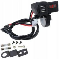 USB lizdas su voltmetru ME Premium, 1 vnt.