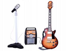 Elektrinė gitara vaikams su mikrofonu ir stiprintuvu