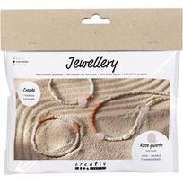 "DIY papuošalų rinkinys - Kaklo ir apyrankės - Rožinis kvarcas - 3 vnt. - Unisex - Suaugusiems"