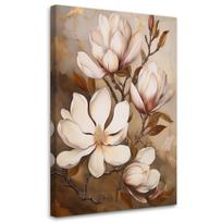 Paveikslas Ant Drobės, Magnolijos baltai dažyta gėlė