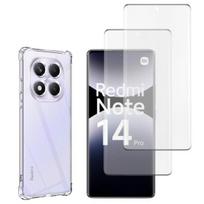 Apsauginis dėklas Xiaomi Redmi Note 14 PRO 4G ir 2 Grūdinto stiklo ekrano apsaugos plėvelės Phonillico®