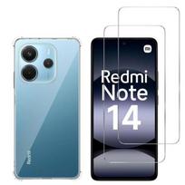 Apsauginis dėklas Xiaomi Redmi Note 14 4G (Global Version) ir 2 Grūdinto Stiklo Ekrano Apsaugos Filmai Phonillico®
