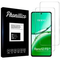 Grūdintas stiklas Oppo Reno 12 FS 5G [Pakuotė 2] Ekrano apsaugos plėvelė Phonillico®