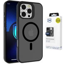 Dėklas Apple iPhone 15 Pro - 3mk Hardy Hazy MagCase Black