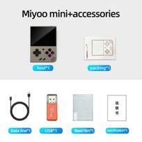 „Miyoo Mini Plus v3 Retro“ rankinio žaidimo konsolė 3.5inch IPS HD ekranas 3000mAh WiFi 20000 „Game Linux System“ nešiojami vaizdo grotuvai-Grey-64G
