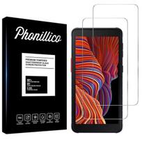 Grūdintas Stiklas Samsung Galaxy XCover 5 [Pakuotė 2] Ekrano Apsauginis Filmas Phonillico®