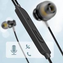 USB-C laidinės ausinės – LINQ – Į ausis įstatomas – Integruotas mikrofonas – 1,2 m – Juoda