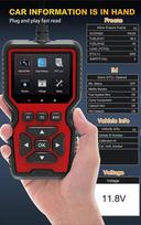 V519 Automobilių gedimų diagnostikos prietaisas OBD 2 elm327 Variklio gedimų nuskaitymo duomenys Akumuliatoriaus įtampos aptikimas