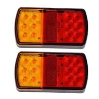 2vnt 12V priekabos galinis stabdžių žibintas LED lempos 12 LED indikatorius panardinamas valtis