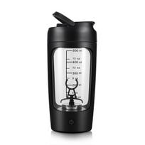 Elektrinis baltymų plaktuvas 650 ml automatinis trintuvas, juodas