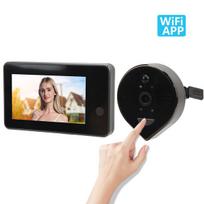 1080P belaidis „Peephole Door Viewer“ 4,3 colių LCD vaizdo durų skambučio kamera su naktiniu matymu, judesio aptikimu, dviejų krypčių garsu namų apsaugai