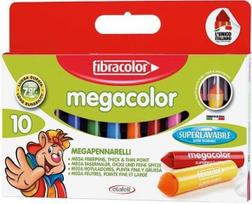 Fibracolor Megacolor flomasteriai, 10 spalvų