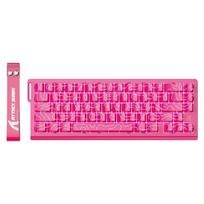 ATTACK SHARK X68 HE greito veikimo mechaninė žaidimų klaviatūra su RGB apšvietimu Rožinė kontūrinė