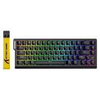 ATTACK SHARK X68 HE greito veikimo mechaninė žaidimų klaviatūra su RGB apšvietimu Juoda