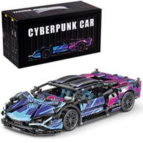 Konstrukciniai blokeliai "cyberpunk" automobilis 1:14